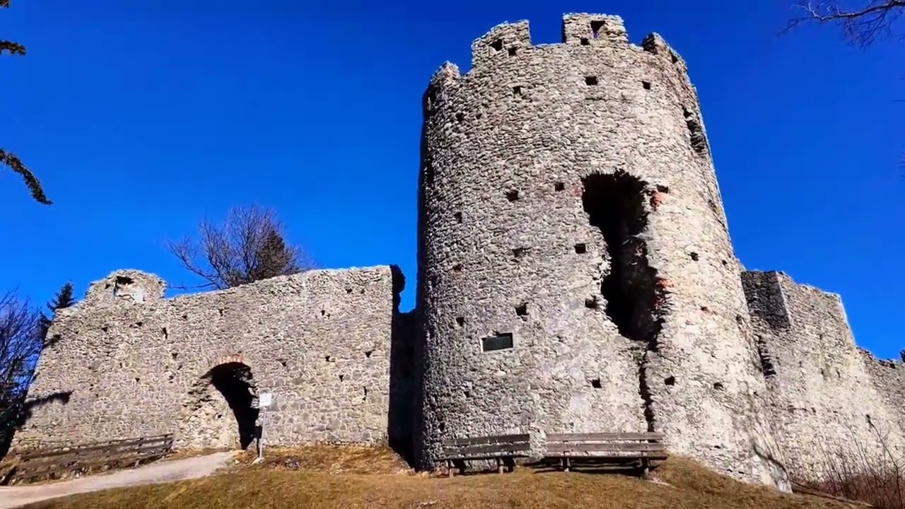 Wanderung zu den Burgruinen Hohenfreyberg und Eisenberg im Allgäu und zum Drachenköpfle
