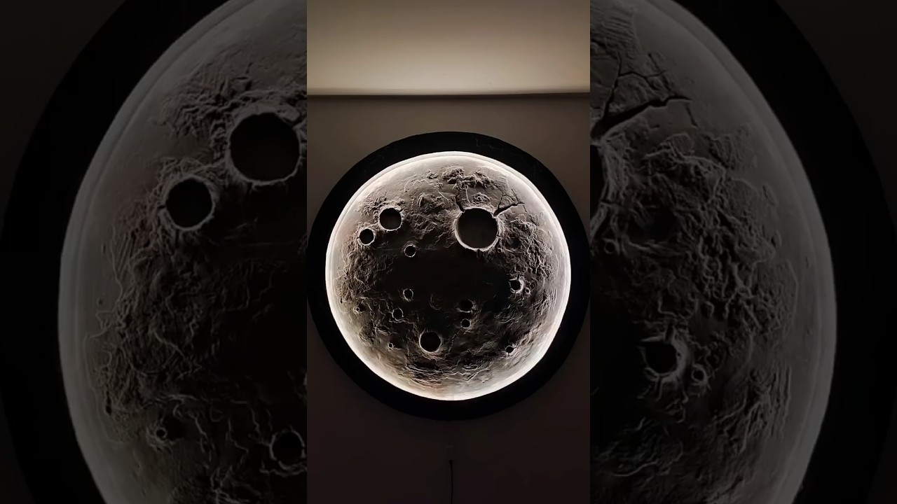 3D Moon Wall Relief – Base & Frame Preparation | Part 1