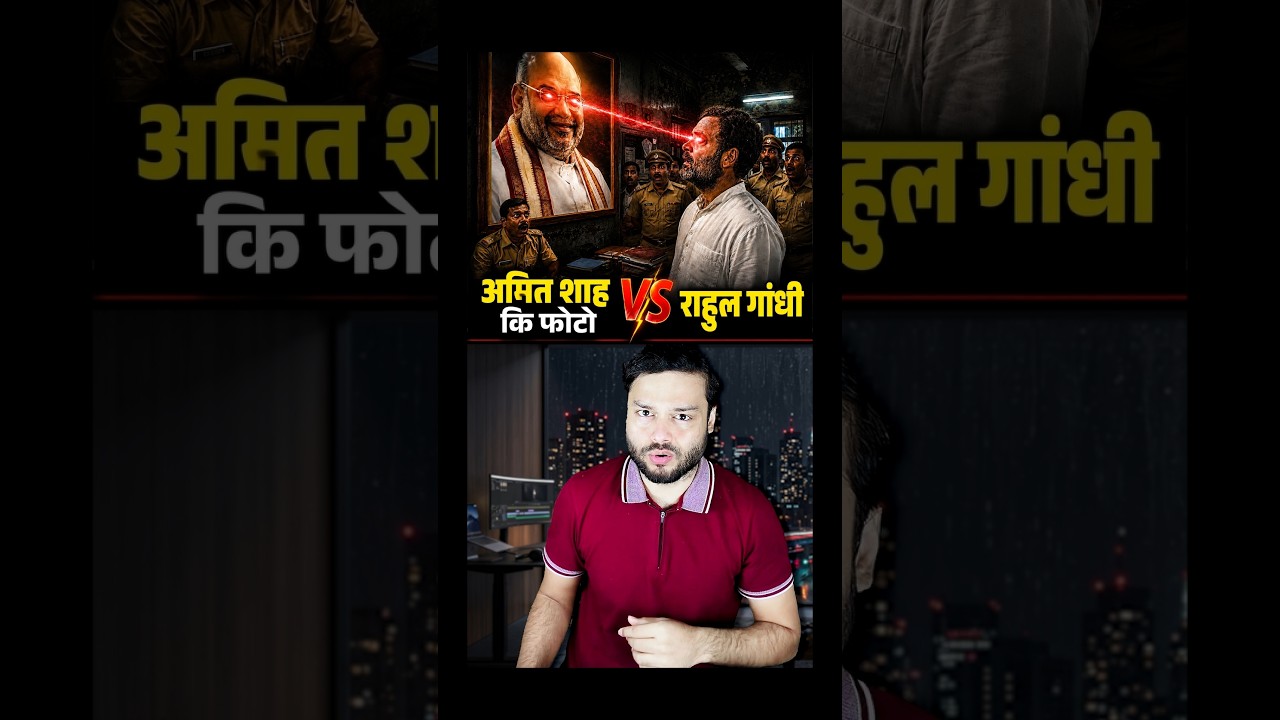 In Police Station, SOMETHING STRANGE Happened Between Amit Shah vs Rahul Gandhi #shorts