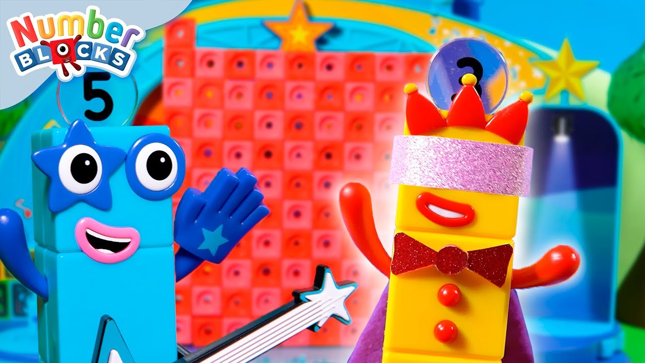 Top of the Blocks - Numberblock Three's Magic Show! | Toy Play & Count | @Numberblocks