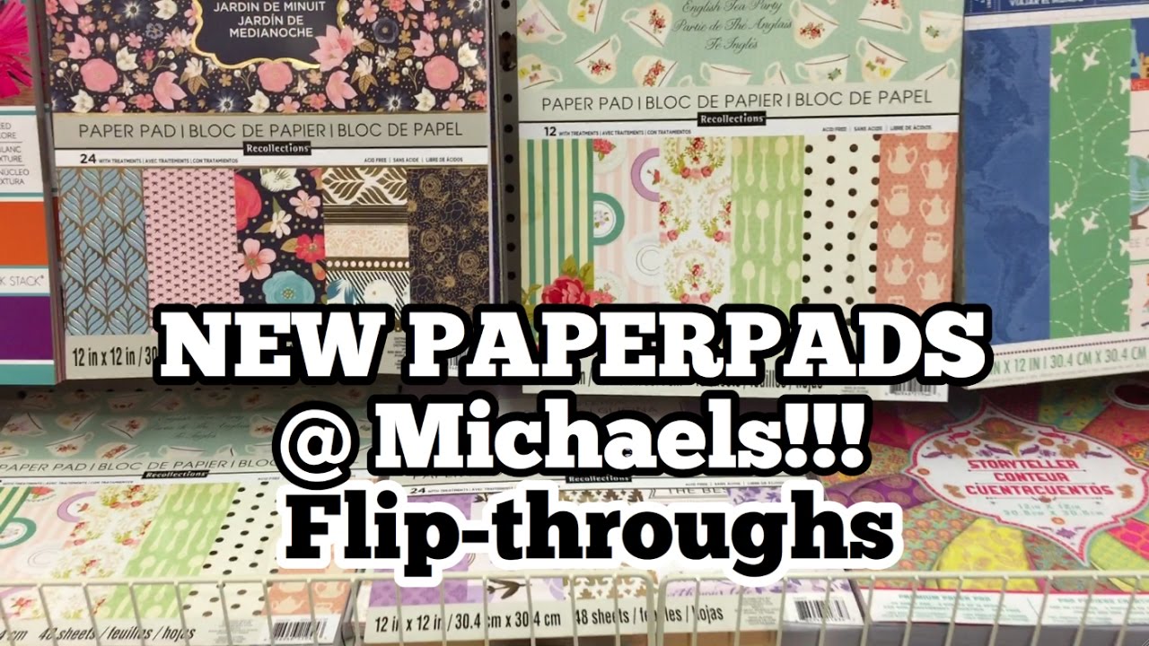 NEW PAPER PADS AT MICHAELS! Shop With Me I'm A Cool Mom