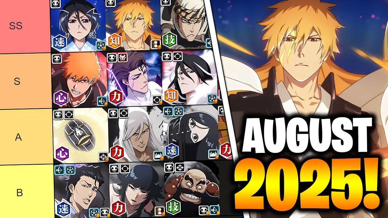 UPDATED AUGUST 2025 BEST PVE UNITS FOR EACH ATTRIBUTE TIER LIST! Bleach Brave Souls!