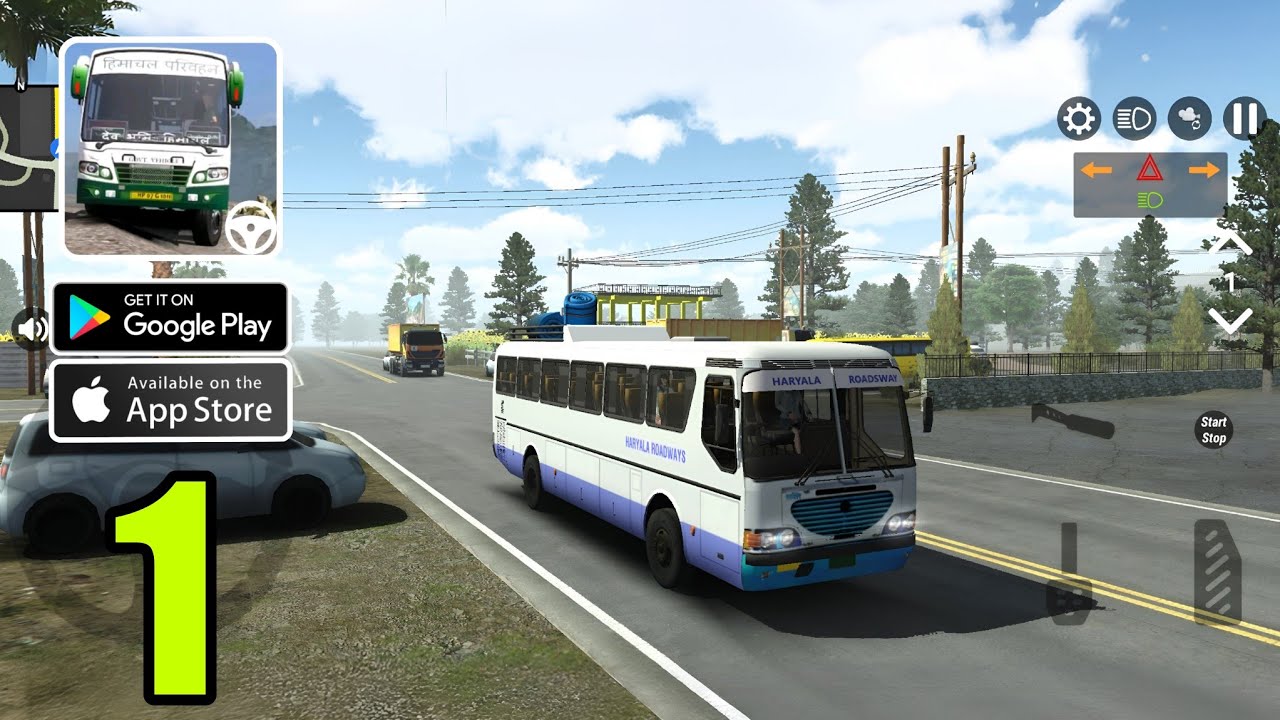 Indian Bus Simulator Game 3D Gameplay Part 1 (Android, iOS)