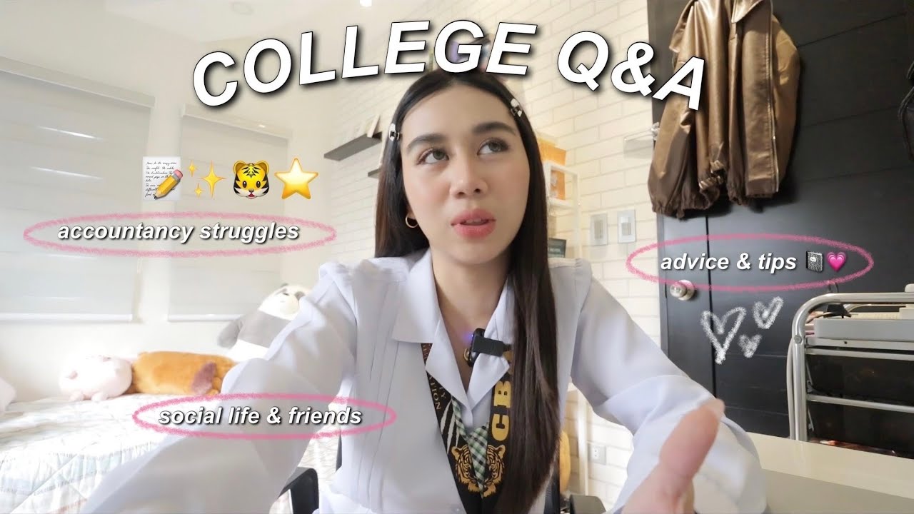 COLLEGE Q&A 🐯⭐️ irregular student, accountancy, social life, friends, etc. | Denise Julia