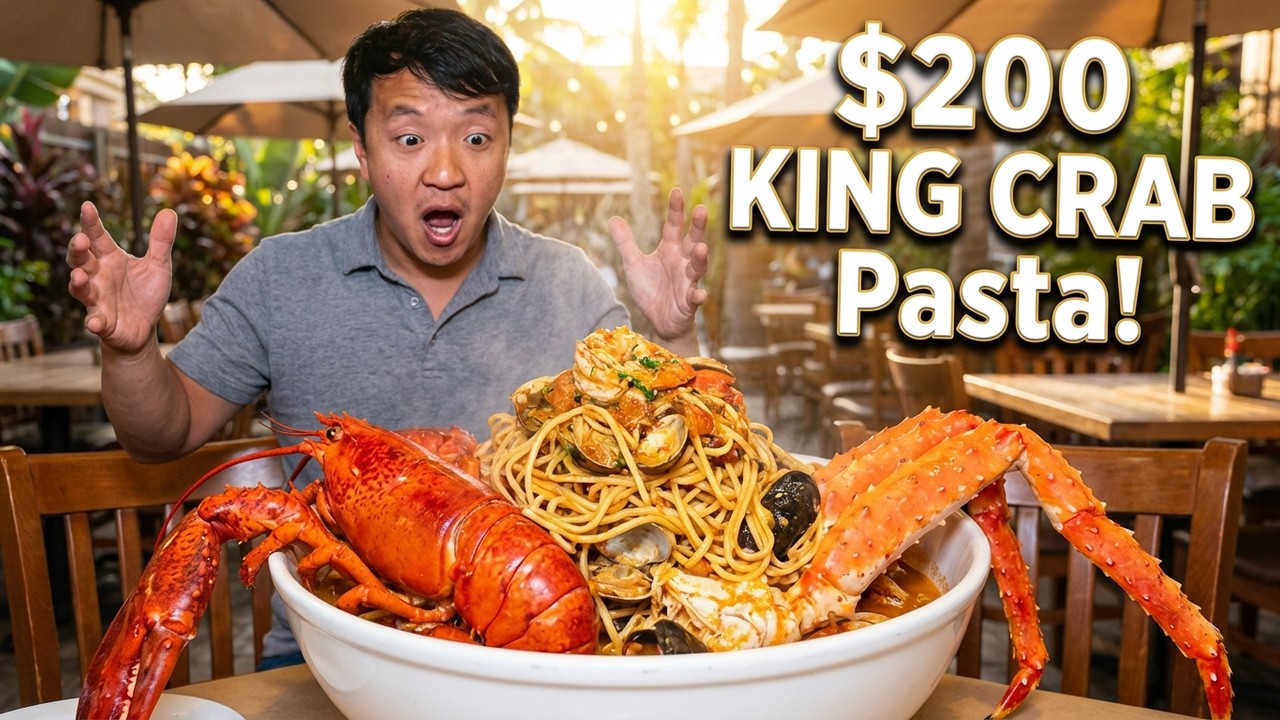 I Found America’s MOST EXPENSIVE Pasta! $200 KING CRAB & LOBSTER Pasta MOUNTAIN in Chicago