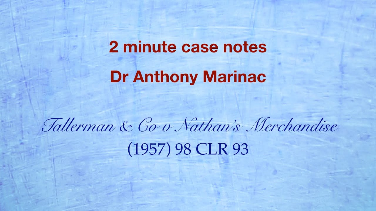 Tallerman v Nathans (Postal Acceptance Rule)