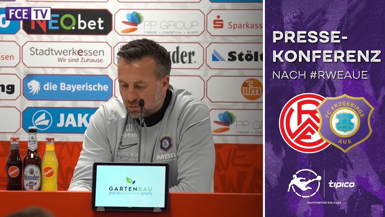 Die Pressekonferenz nach dem Auswärtsspiel in Essen 