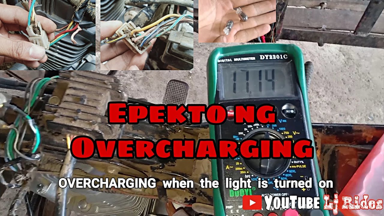 Paano Malalaman at Ayusin ang OVERCHARGING na Motorsiklo | Lj Rides #77 |