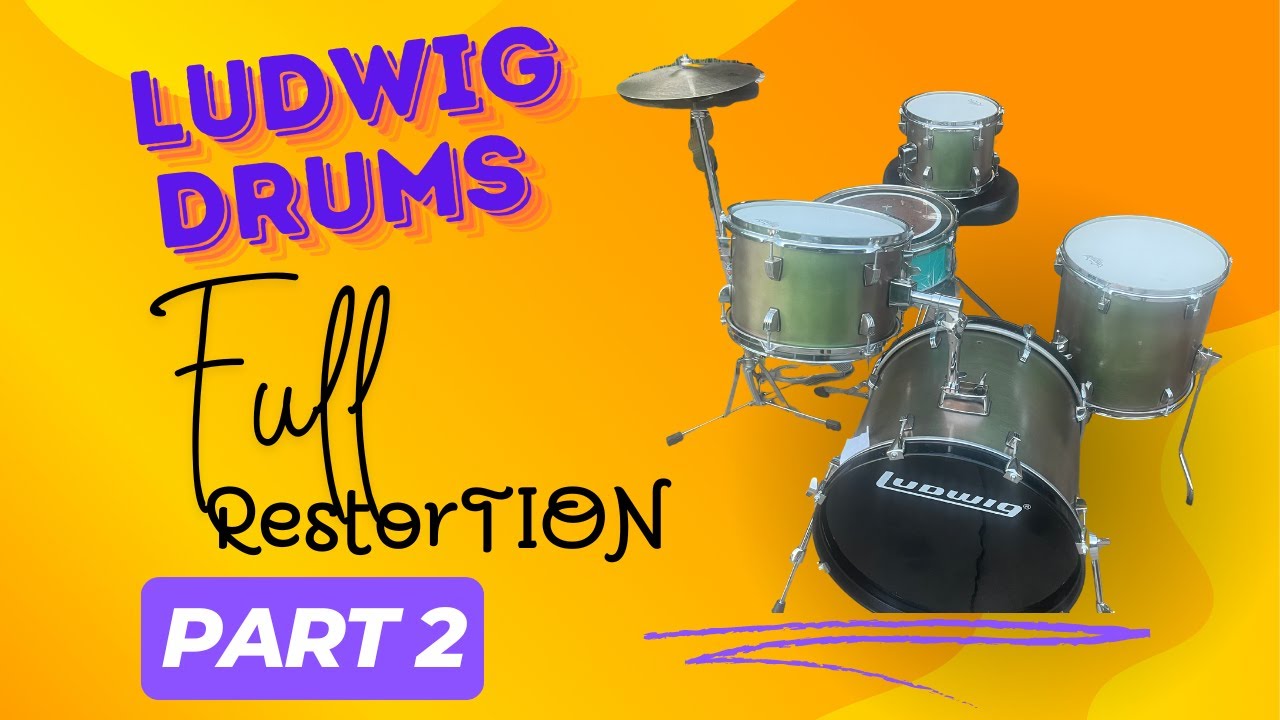 Finishing up a full restoration on a Ludwig Drum set