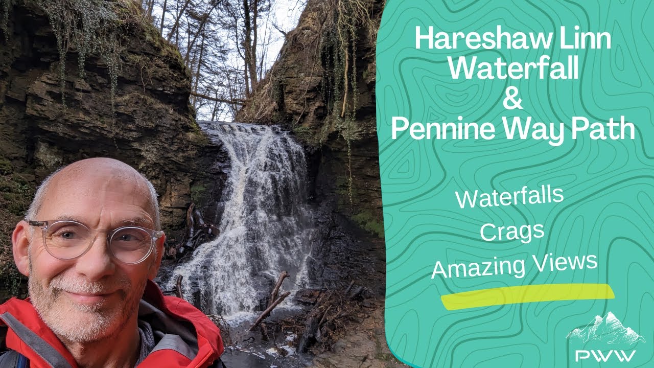 Hareshaw Linn Waterfall – Berry & Callerhues Crags.