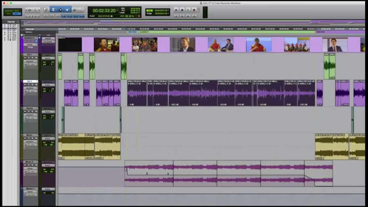 Функция Field Recorder Guide Track в Pro Tools HD