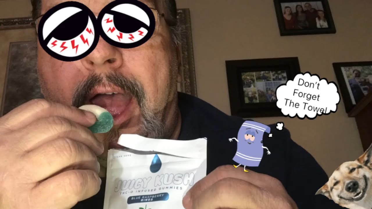 Juicy Kush THC-O Blue Raspberry Rings from Terravita Cbd . #thco #juicykush #terravitacbd