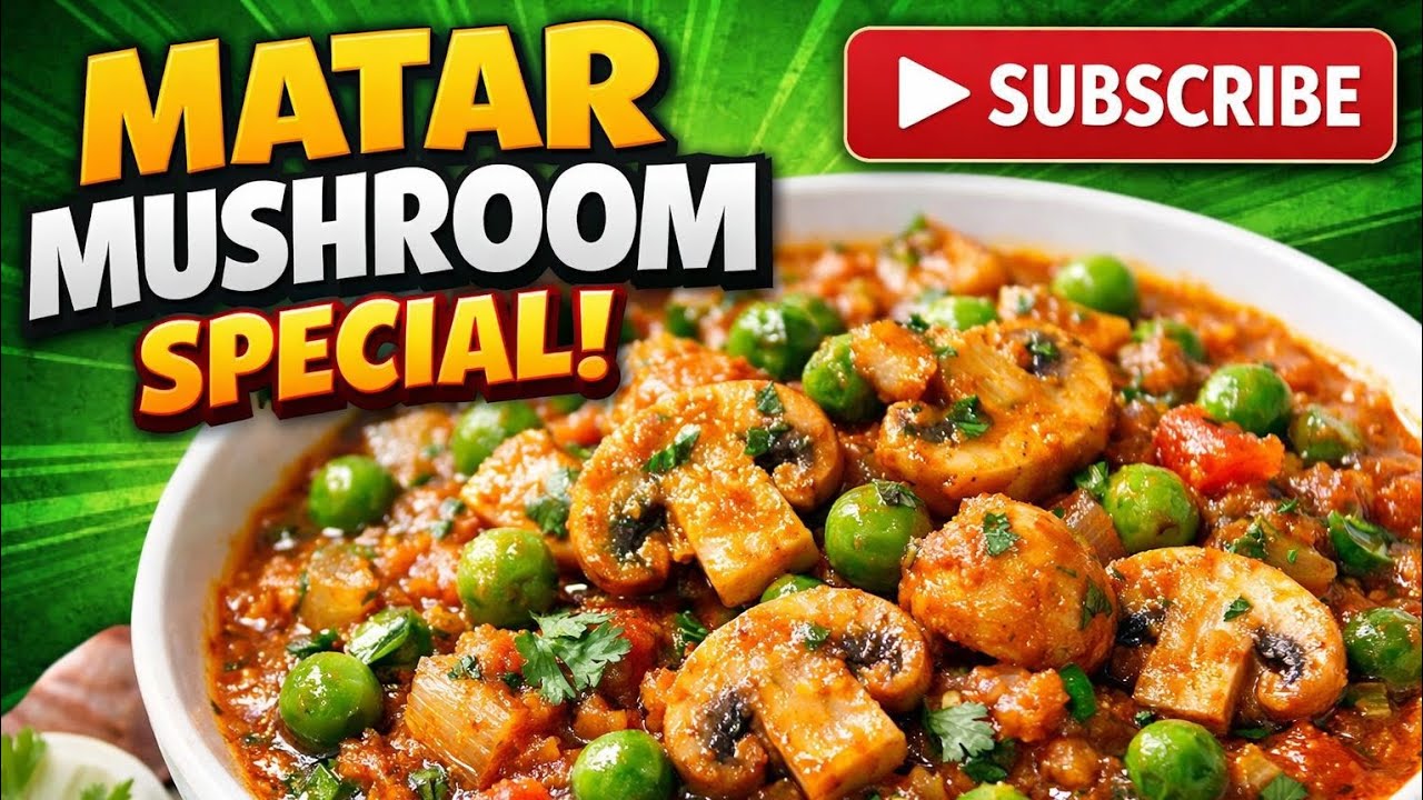  Delicious Matar mushroom recipe 🥘I @manjupanwarofficial 