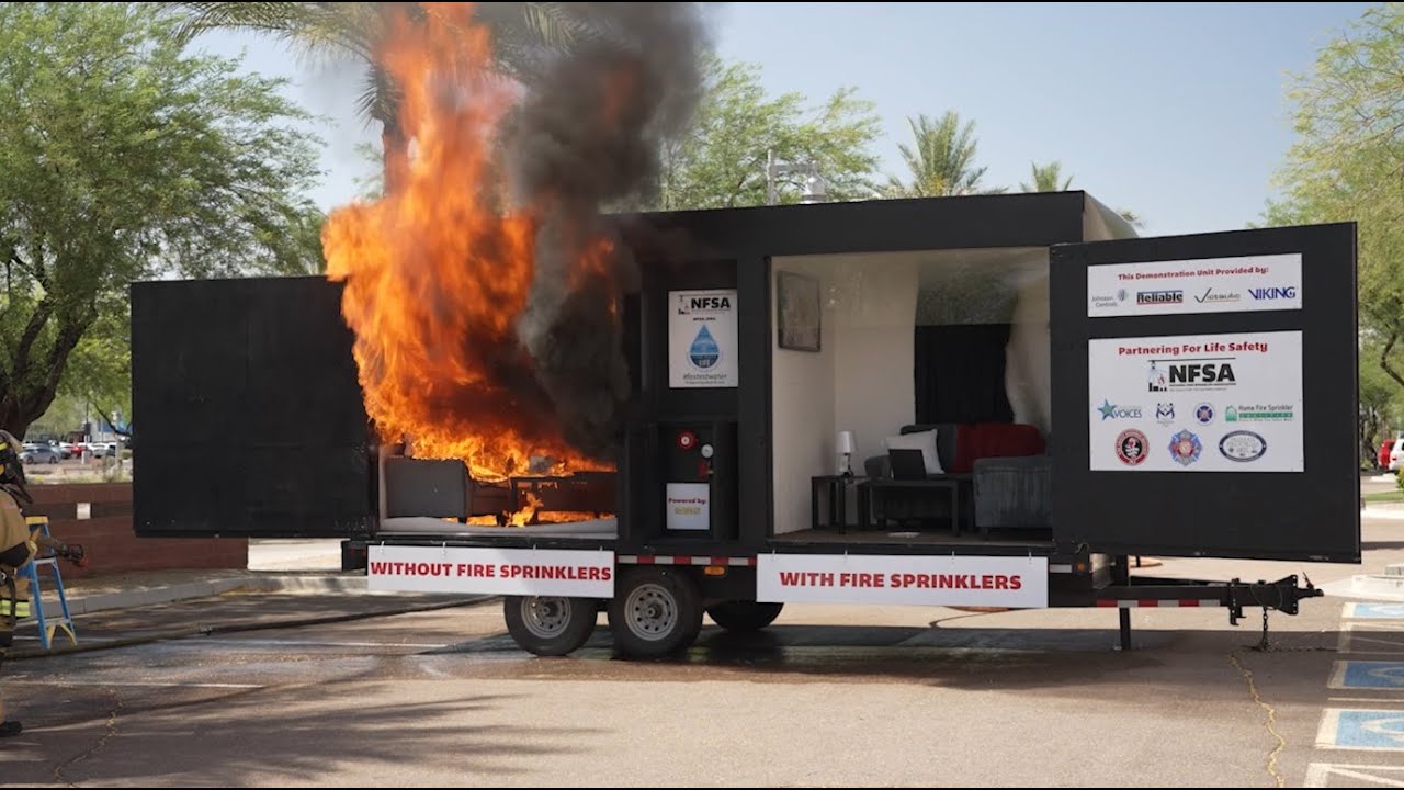 Live Demo Supports the Vital Role of Home Fire Sprinklers and Community Risk Reduction