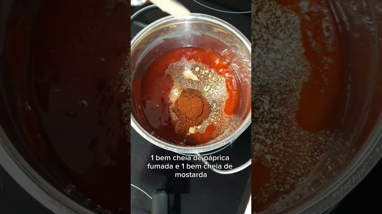 Receita de molho barbecue caseiro - ingredientes na descrição