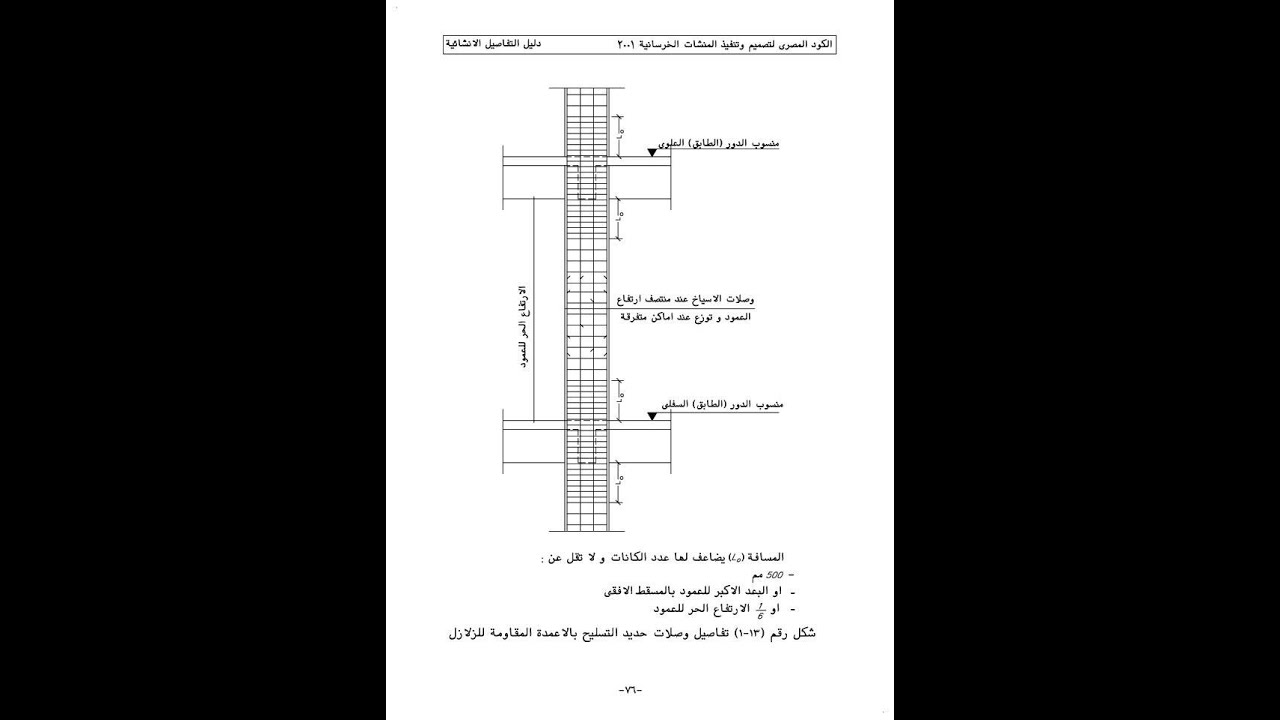 المحاضرة الخامسة(شوب دروينج الاعمدةCOLUMNS SHOP DRAWING)