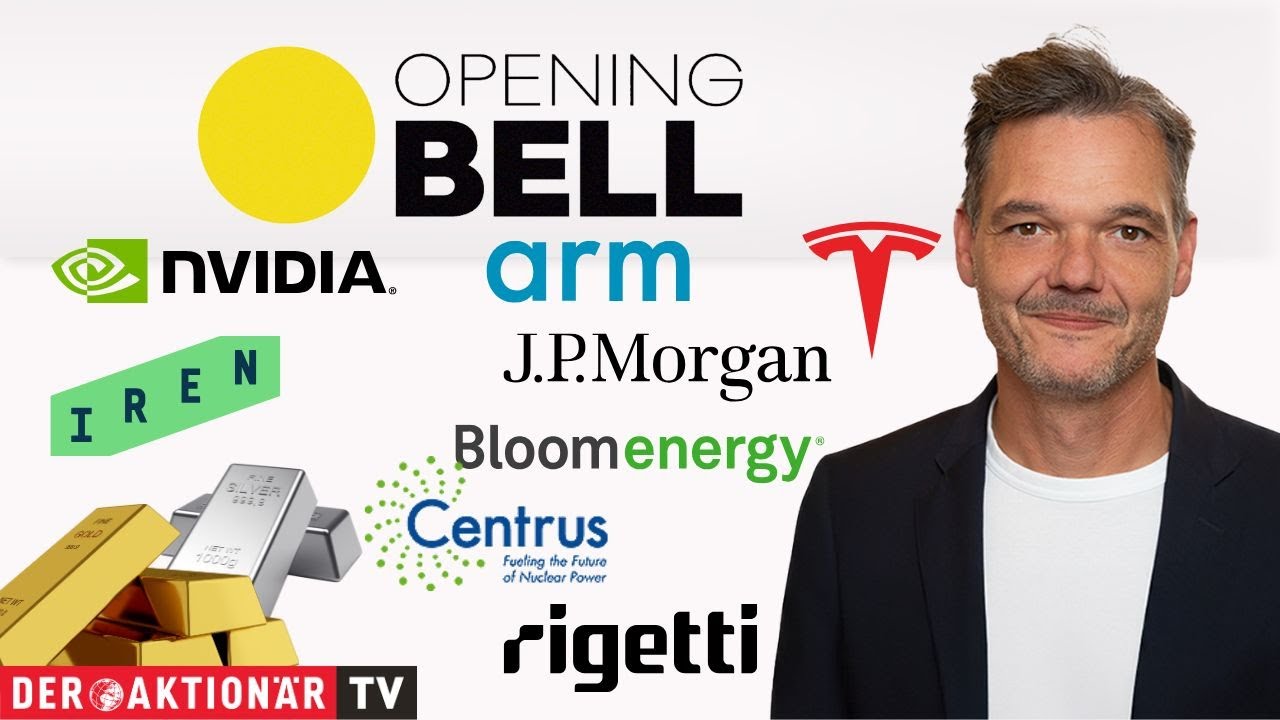 Rekordrally der Edelmetalle - Nvidia, ARM, JPMorgan, Tesla, Rigetti, IREN, Bloom Energy, Centrus