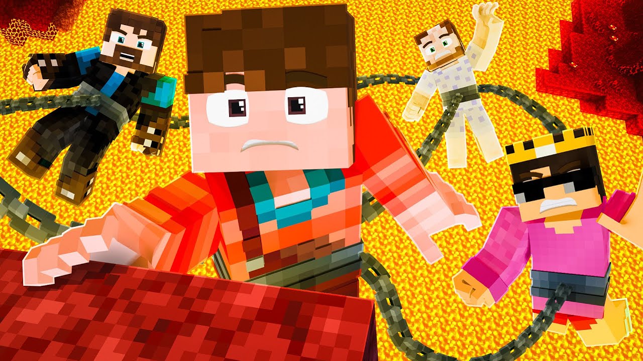 Minecraft Chained Together met Gamemeneer, Duncan & Roedie!