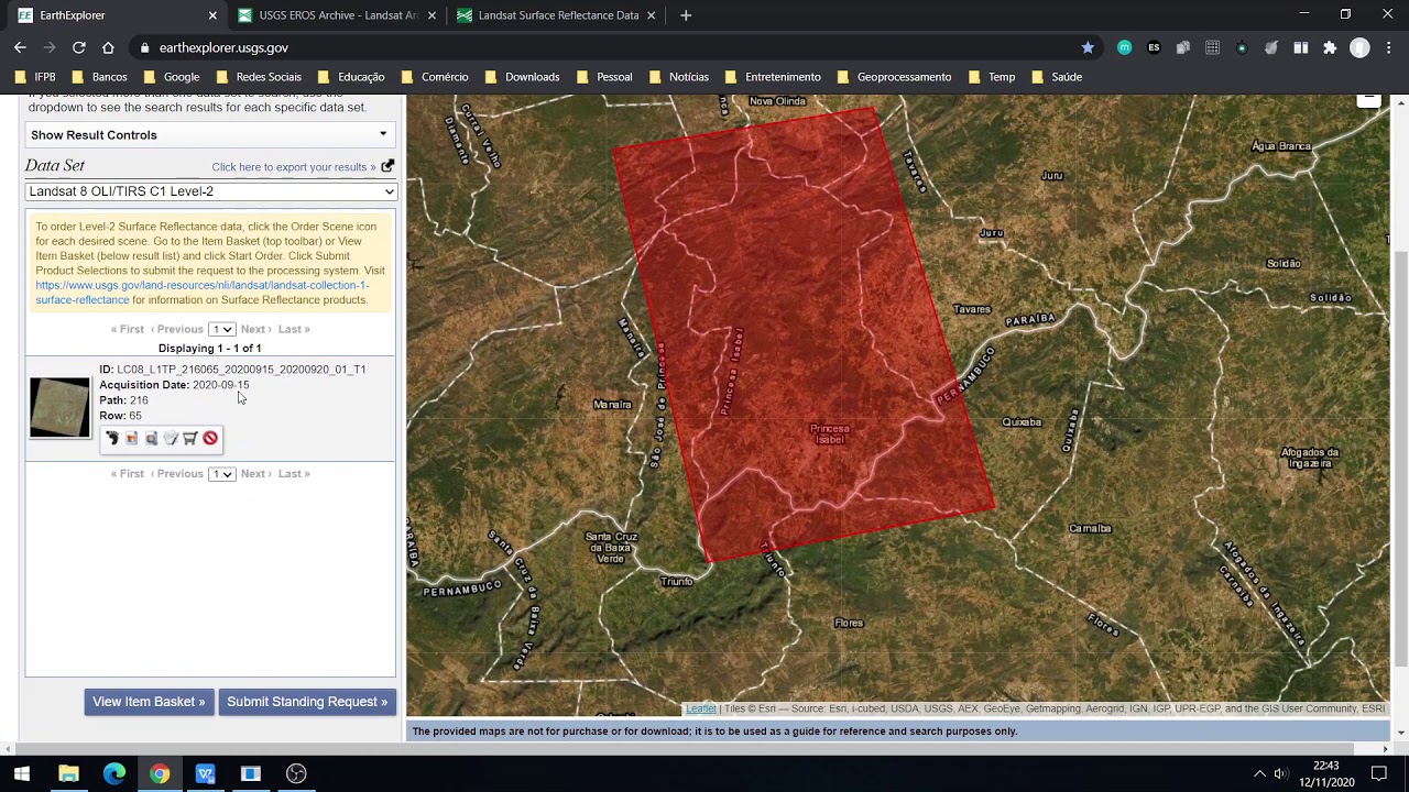 Correção Atmosférica e Conversão de ND para Reflectância em Imagens Landsat 8/OLI no QGIS 3.10.x.
