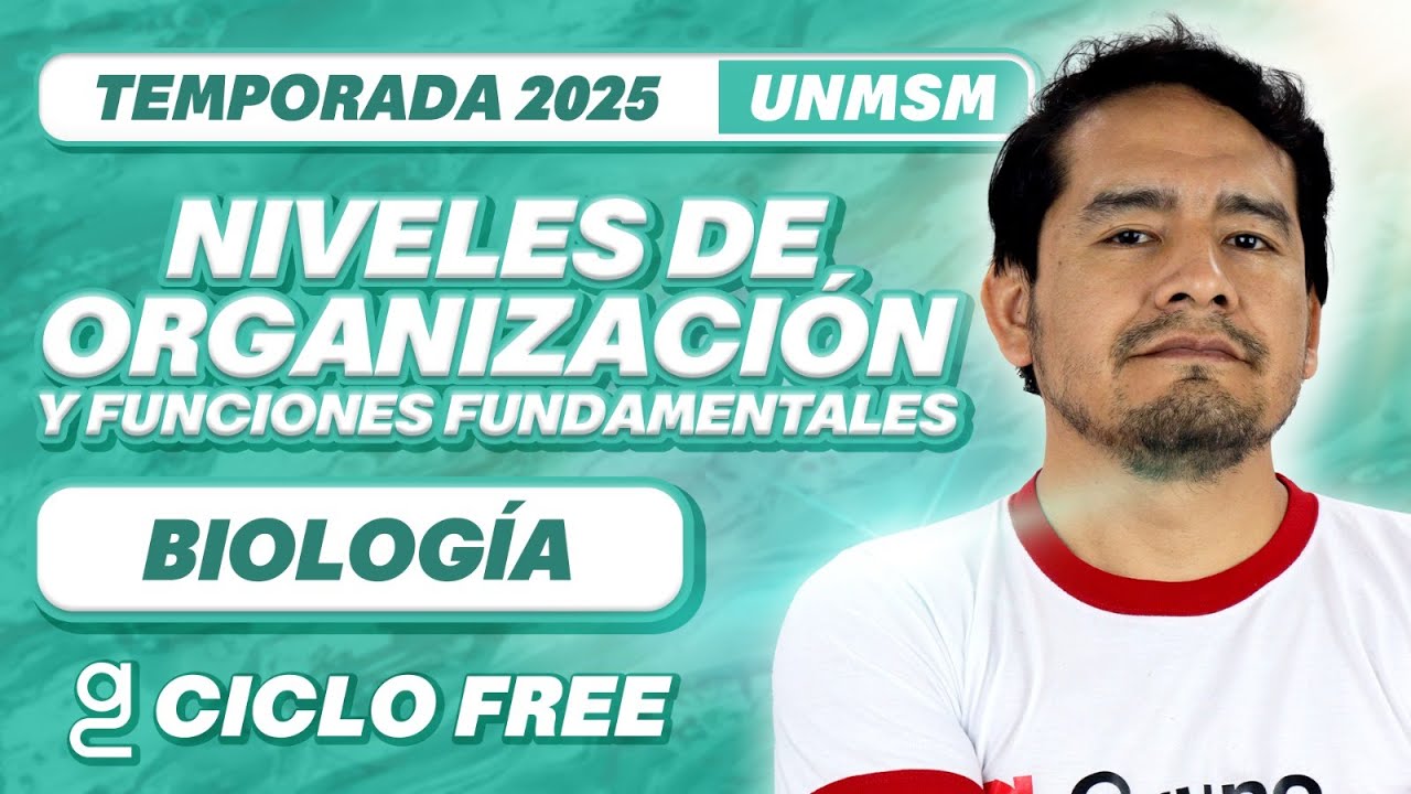 Niveles de organización y funciones fundamentales📚 CICLO FREE✨