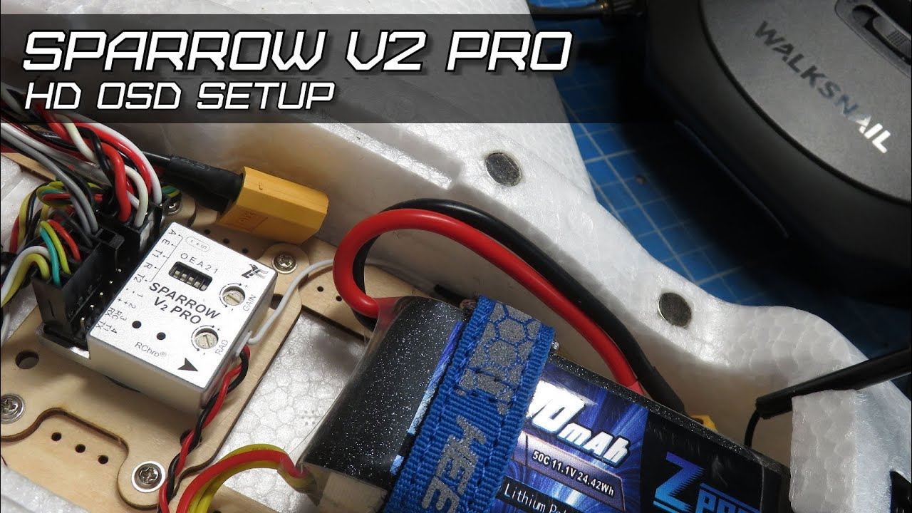 How to setup the HD OSD on a LEIFI Sparrow v2 PRO stabiliser (viewer request)