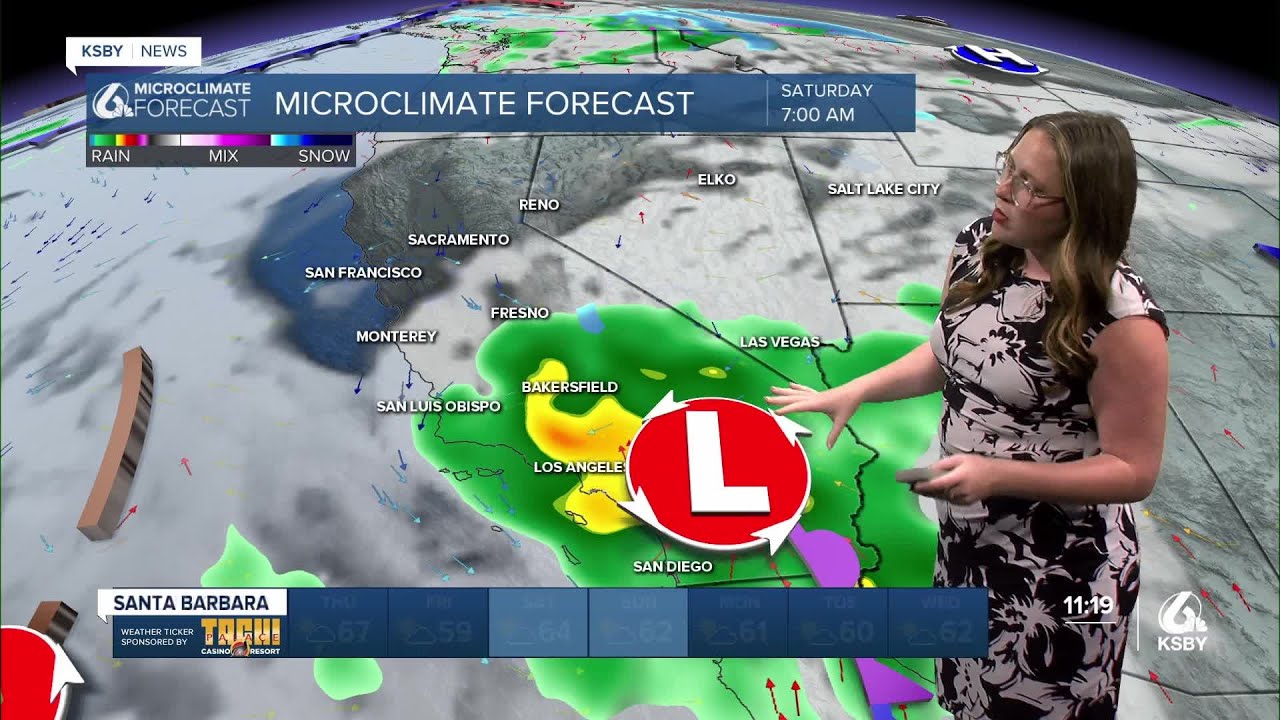 Heavy rain arrives in NorCal tonight and we are next as the atmospheric river moves south