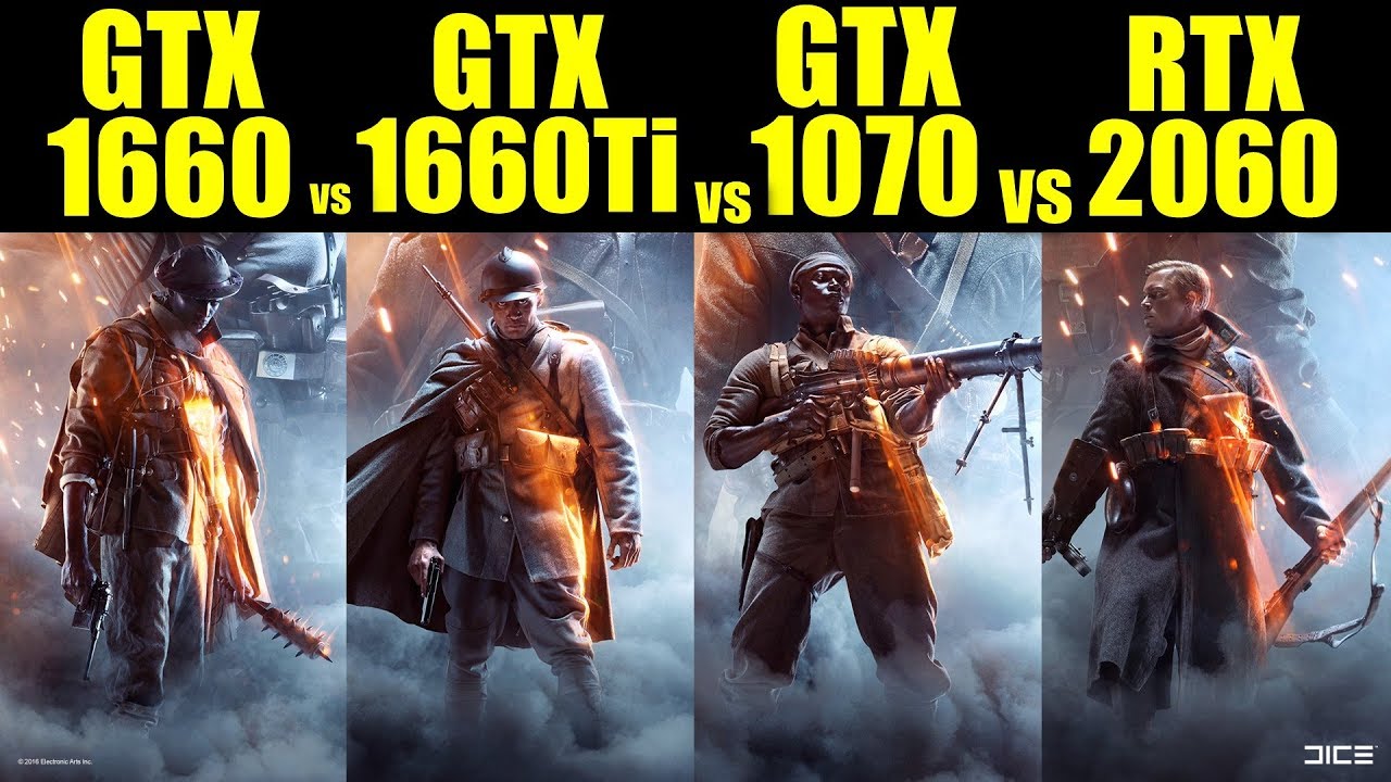 GTX 1660 vs GTX 1660 Ti vs GTX 1070 vs RTX 2060 in 7 Games | 1080p | FRAME-RATE TEST COMPARISON