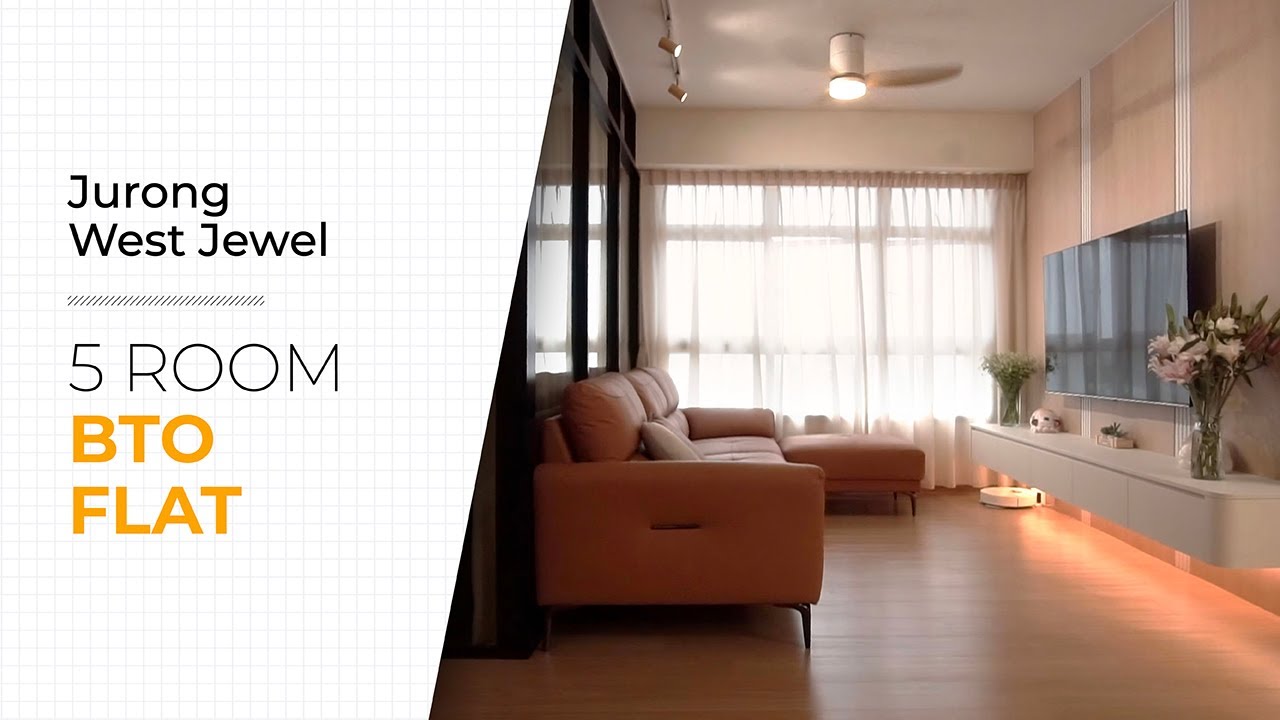 Contemporary Open Concept 5-Room HDB BTO Flat With A Unique Study Room | Home Renovation Tour