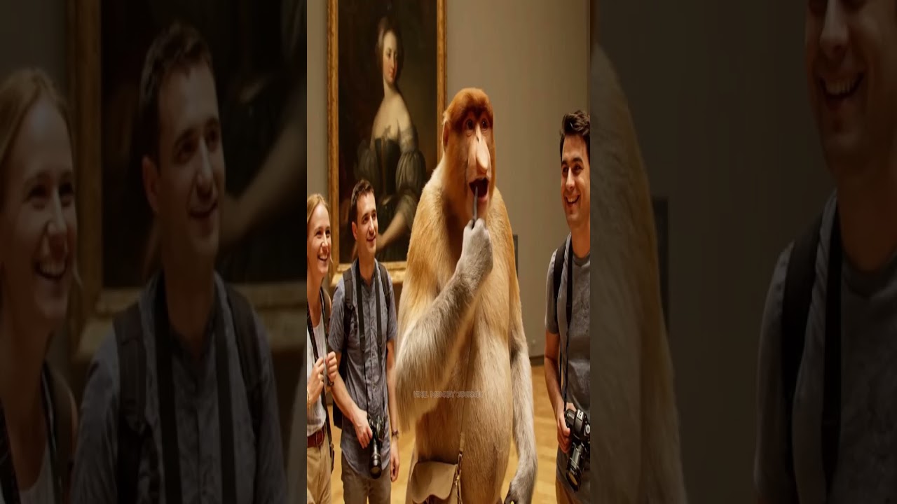 Eps.80 Dutch Locals React to Monkey Vlogger! 🇳🇱📱 Wait for Their Faces! 😂#shorts #proboscismonkey