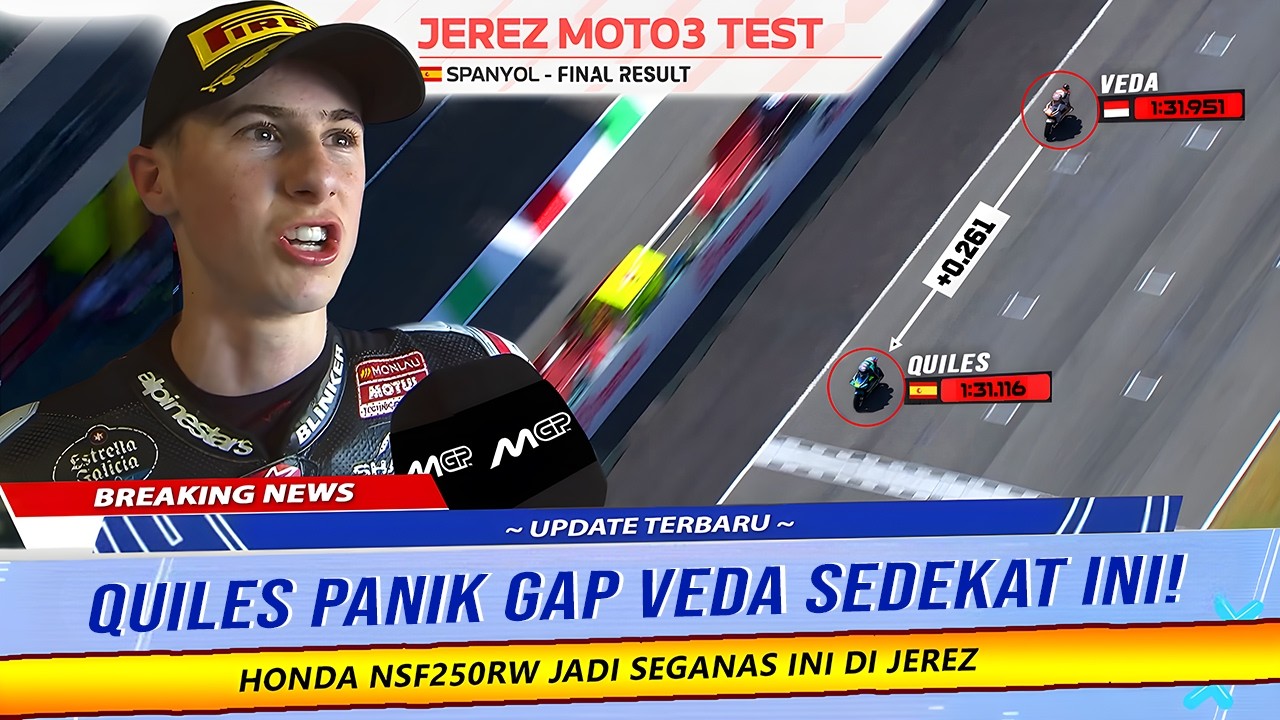 VEDA GUNCANG JEREZ! ROOKIE INDONESIA TEKAN MURID MARQUEZ SAMPAI PANIK JELANG MOTO3 2026