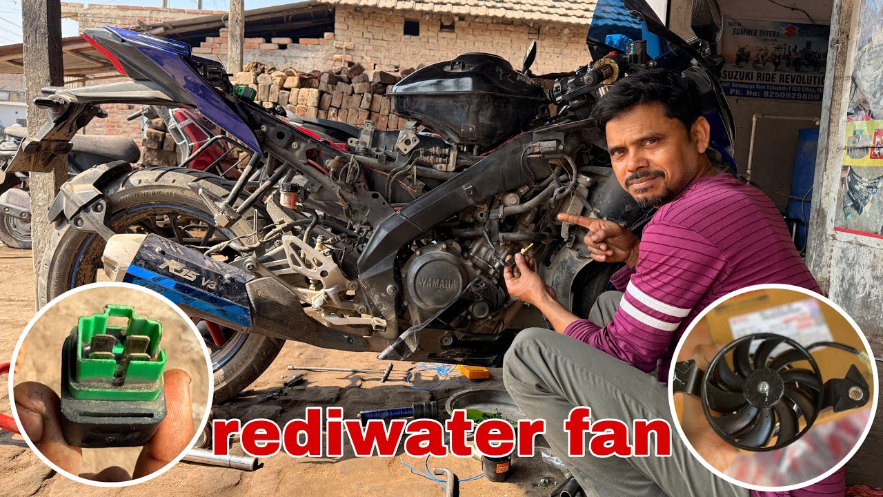 yamaha R15 vs3 ki radiator fan q nahi kam kar raha hai dekho