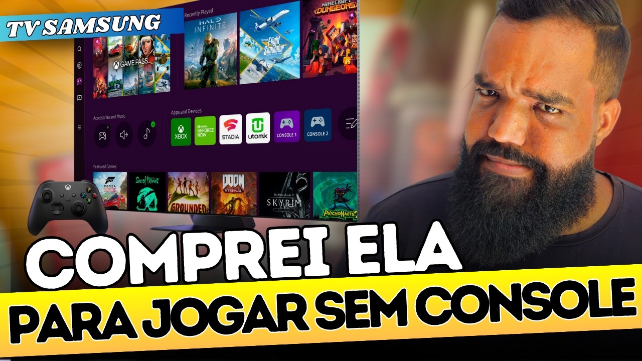 COMPREI uma TV da Samsung para jogar sem console!