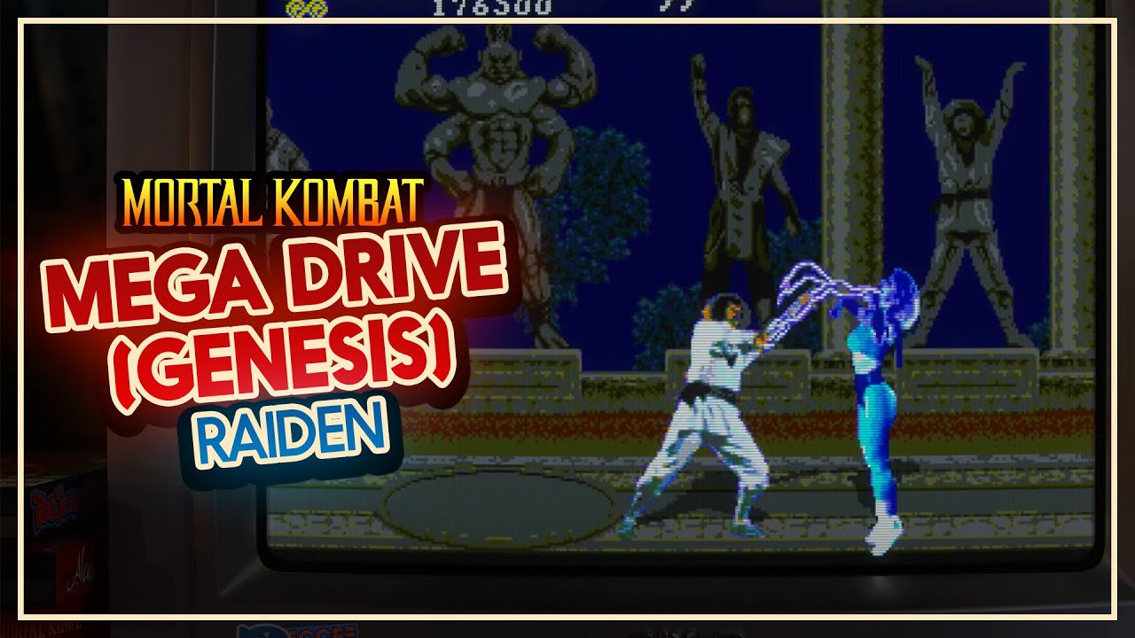 Mortal Kombat 1 - Mega Drive / Genesis, RAIDEN Playthrough With BLOOD CODE