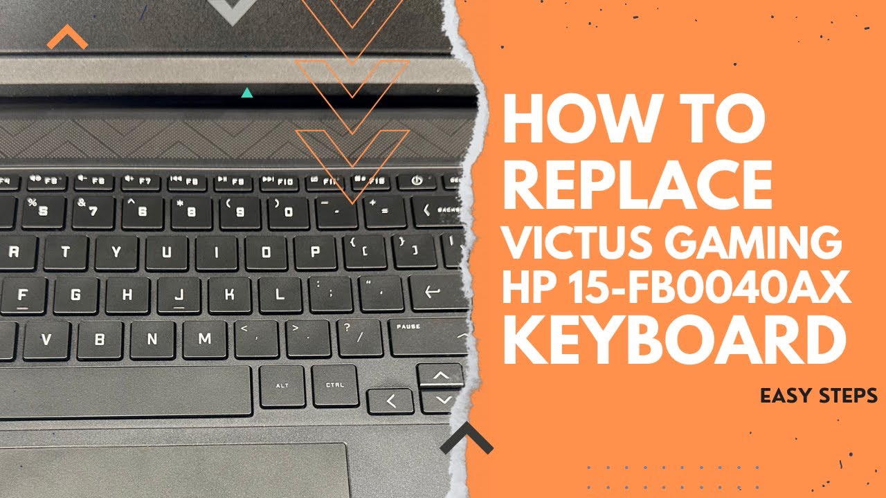 How to replace HP  Victus Gaming 15-FB0040AX Keyboard | Easy steps | Laptop repair Solution