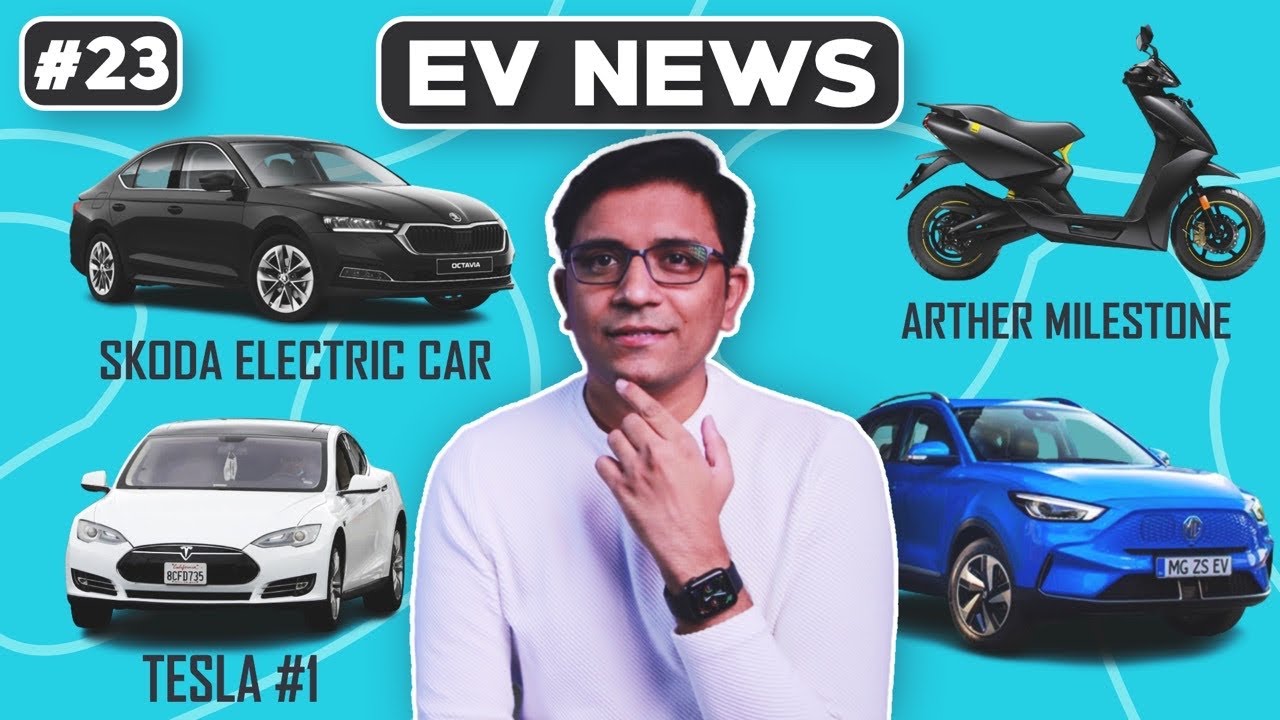 EV News #23 - Ather Milestone, Hero Electric & Sun Mobility, Skoda Electric Car & MG ZS EV ➡ JustEV