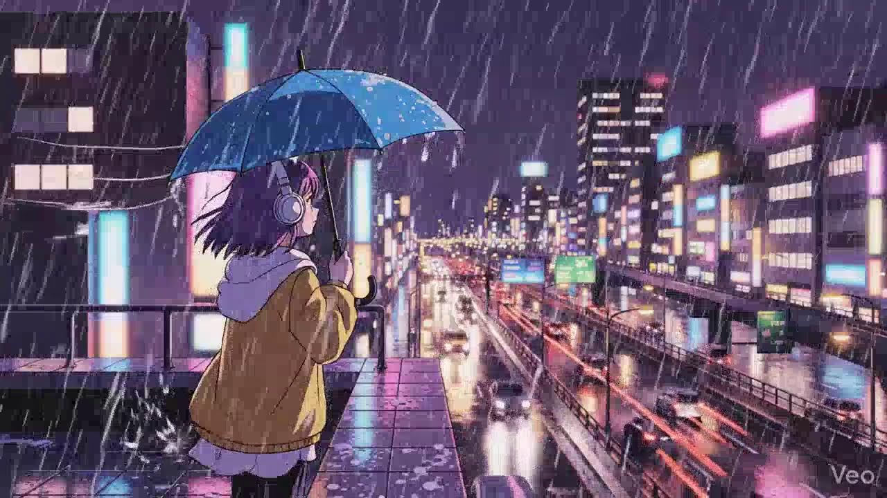 Rainy City Nights 🌧️ Lofi Chillhop from Japan
