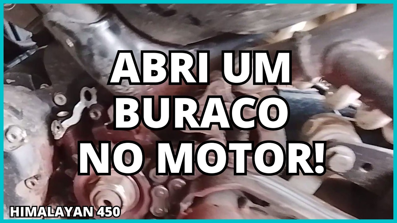 O Pior PESADELO na Estrada: Corrente Rebenta e FURA o Bloco do Motor da Minha Himalayan 450!
