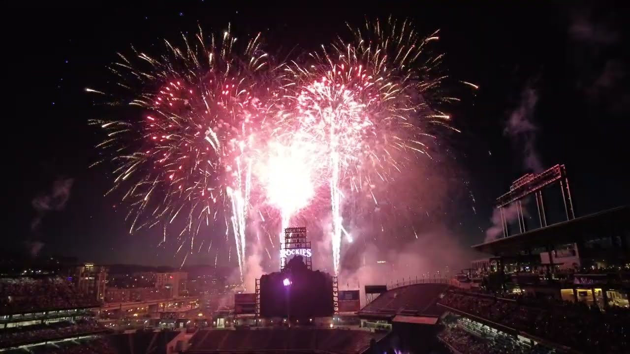 Fireworks  - Colorado Rockies Game - July 5, 2024 - Denver, CO 