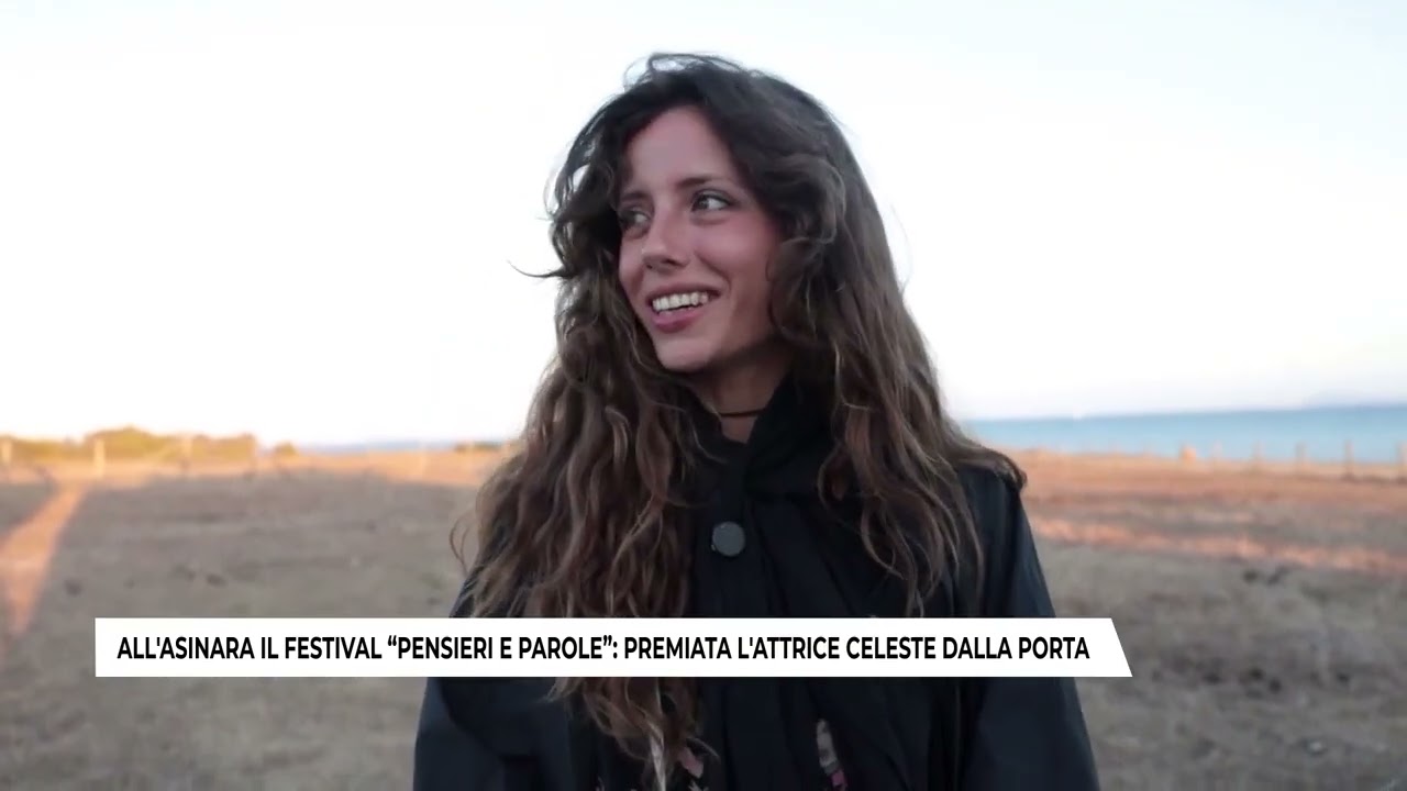 ALL'ASINARA IL FESTIVAL PENSIERI E PAROLE PREMIATA L'ATTRICE CELESTE DELLA PORTA 27 08 2025
