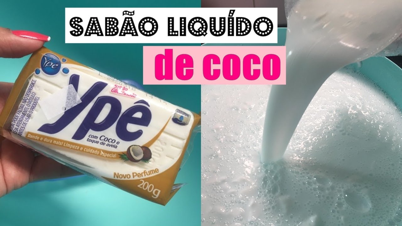 SABÃO DE COCO COM APENAS 2 INGREDIENTES