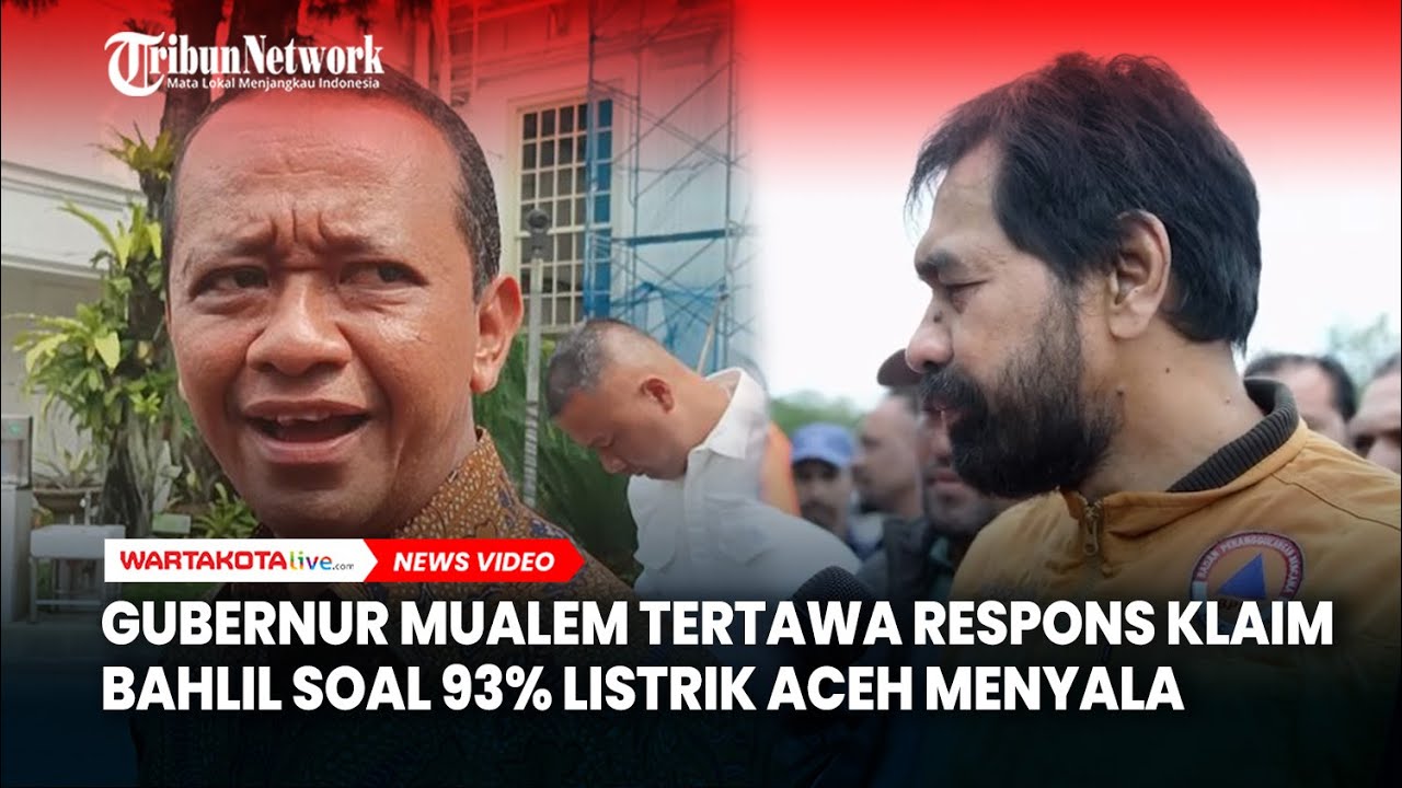 Gubernur Mualem Tertawa Respons Klaim Bahlil soal 93% Listrik Aceh Menyala