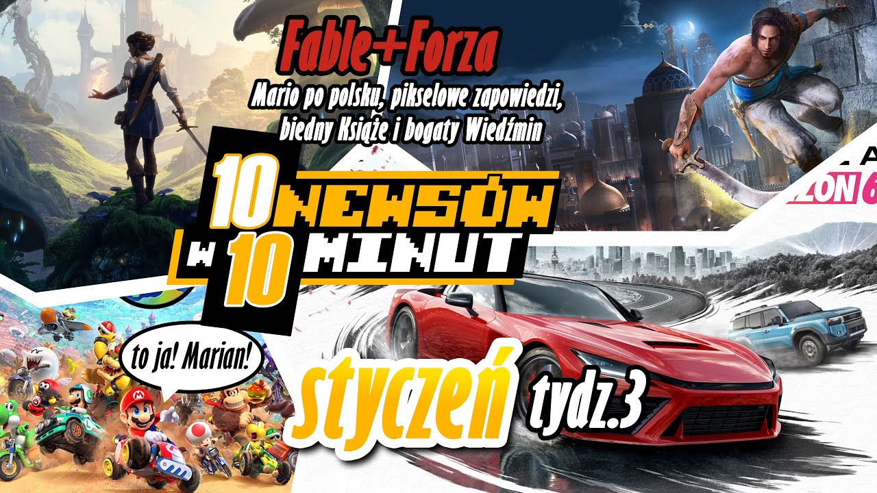 Fable + Forza, pikselowe zapowiedzi, biedny Książe i bogaty Wiedźmin @bestgamenewspl styczeń tyd 3