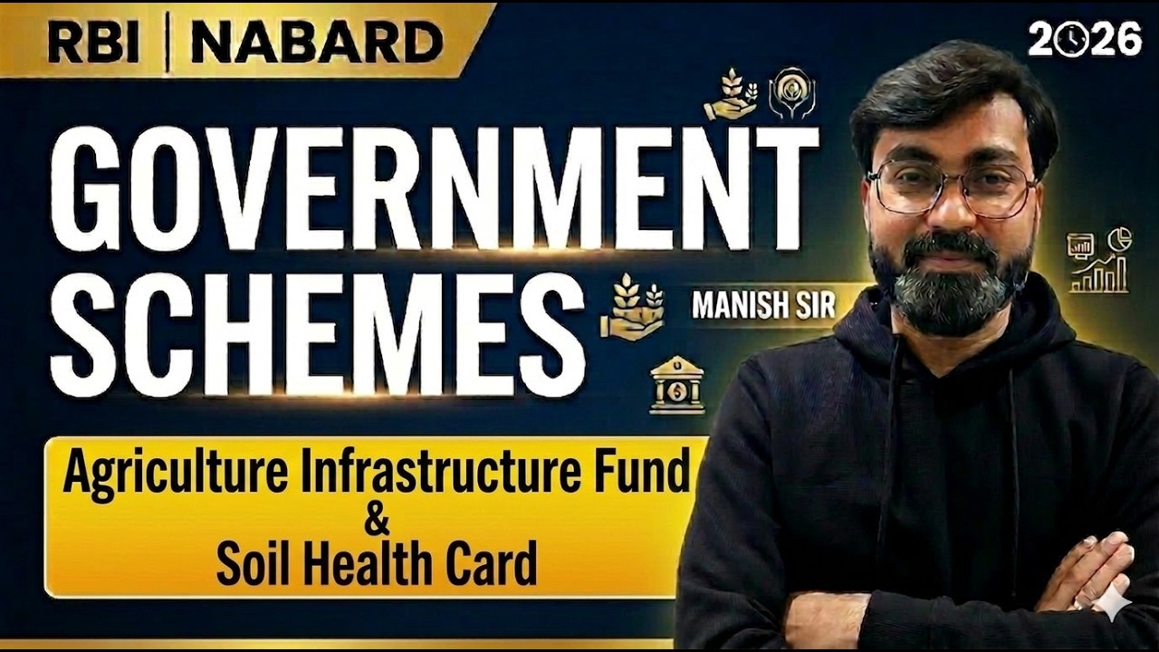 Govt Schemes for RBI Grade B and NABARD 2026 | RBI Grade B Government Schemes by Manish Sir