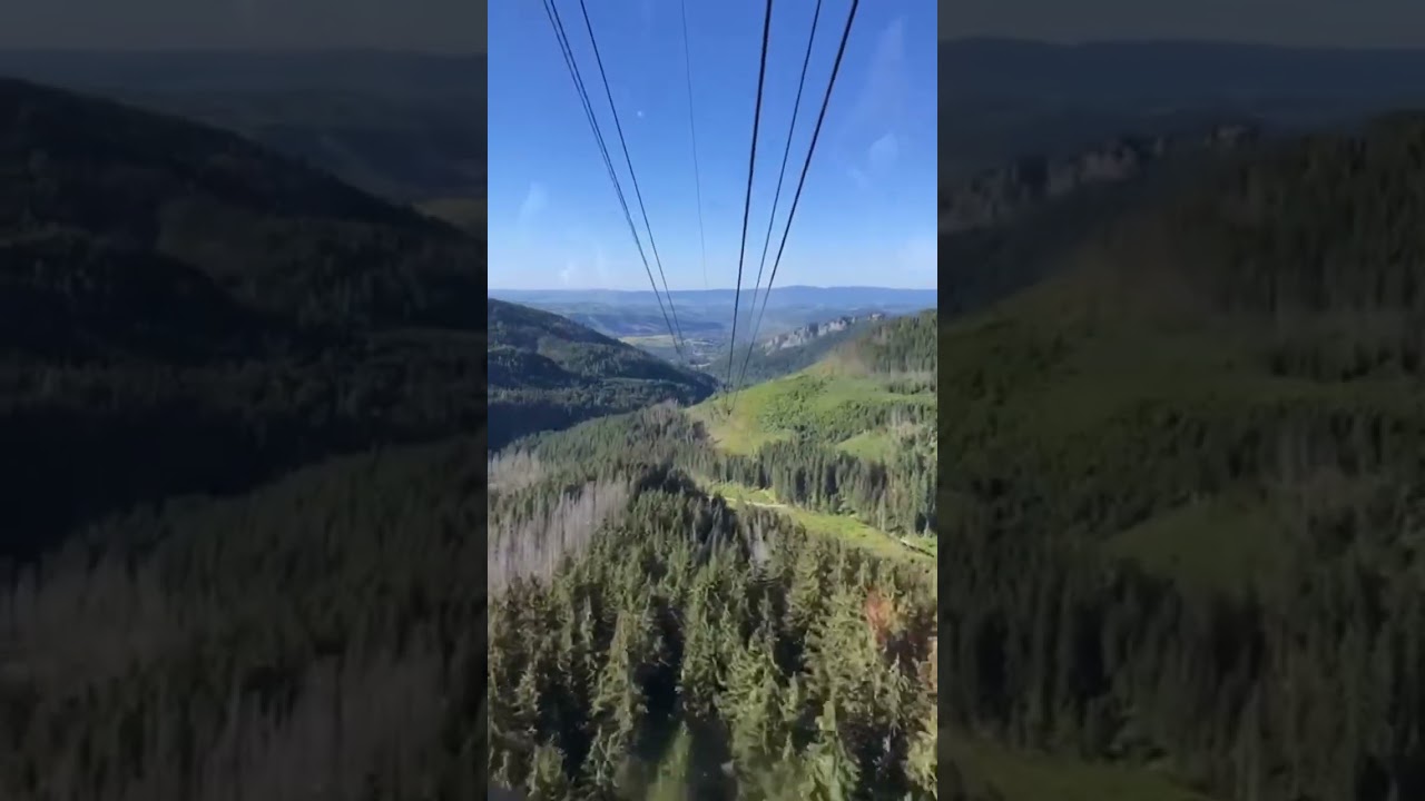 Chairlift in Zakopane poland #poland #youtubeshorts #nature #europe #warsaw #zakopane #chairlift