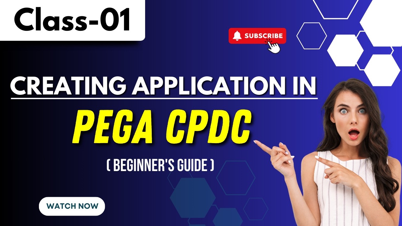 Pega CPDC Class 01 | Creating a New Application in CHD | CPDC tutorial for beginners #cpdc