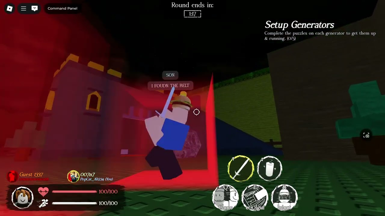 Plead BUT 007n7 found the belt (credits for music : Green)