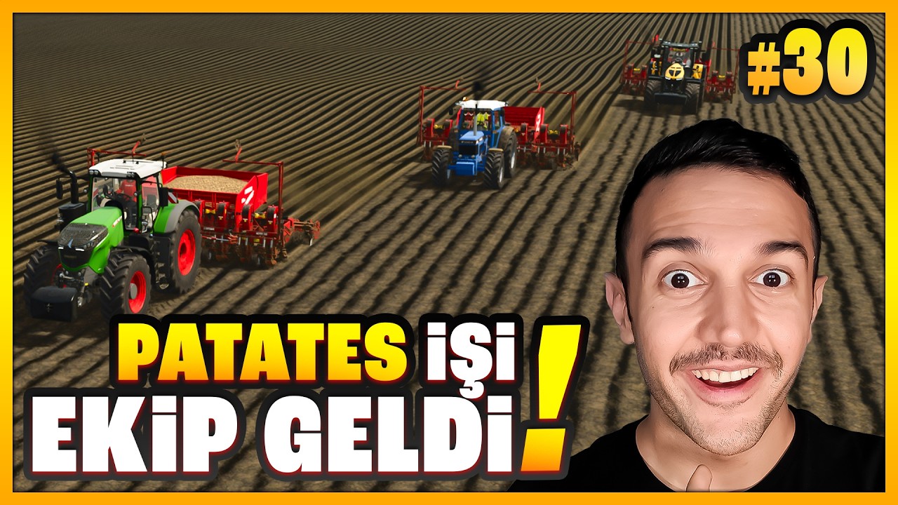 DEV TARLADA PATATES İŞİ YENİ EKİP SAHADA 🥔🔥 | FS25 Mega #30