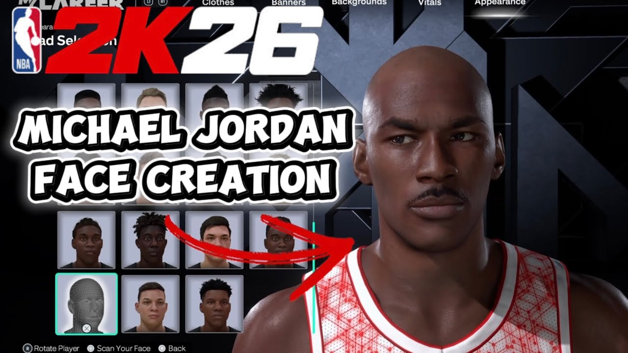 This Michael Jordan Face Creation Looks TOO REAL 😳 | NBA 2K26