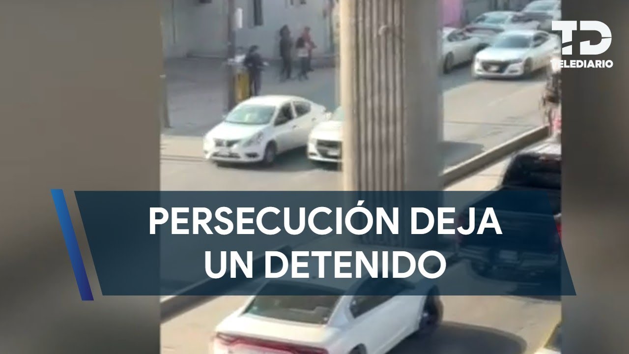 Persecución deja un hombre detenido en la avenida Aztlán en Monterrey