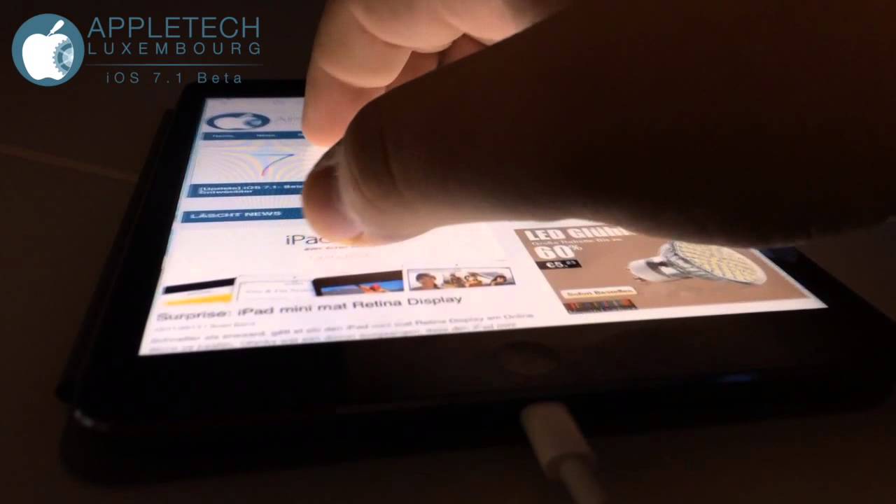 Appletech Review - iOS 7.1 Beta - iPad Gestures